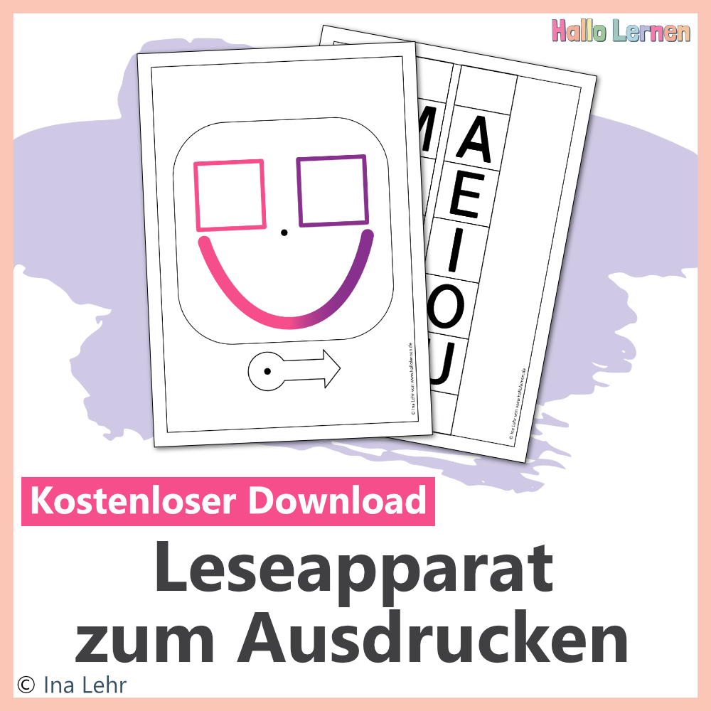 Leseapparat | Freebie | Hallo Lernen