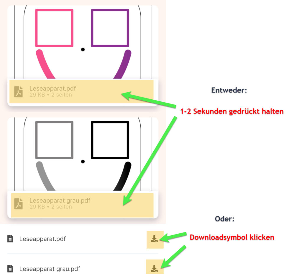 FAQ - Download und Ausdrucken über die Hallo Lernen App