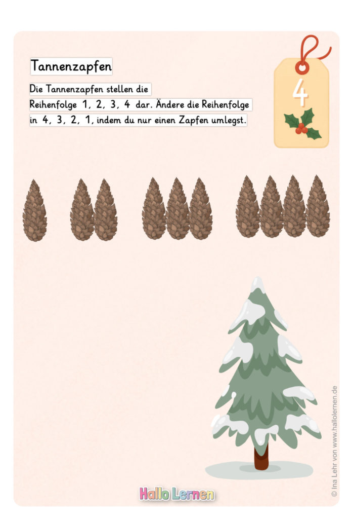 Rätsel für den 4. Dezember | Rätsel-Adventskalender von Hallo Lernen