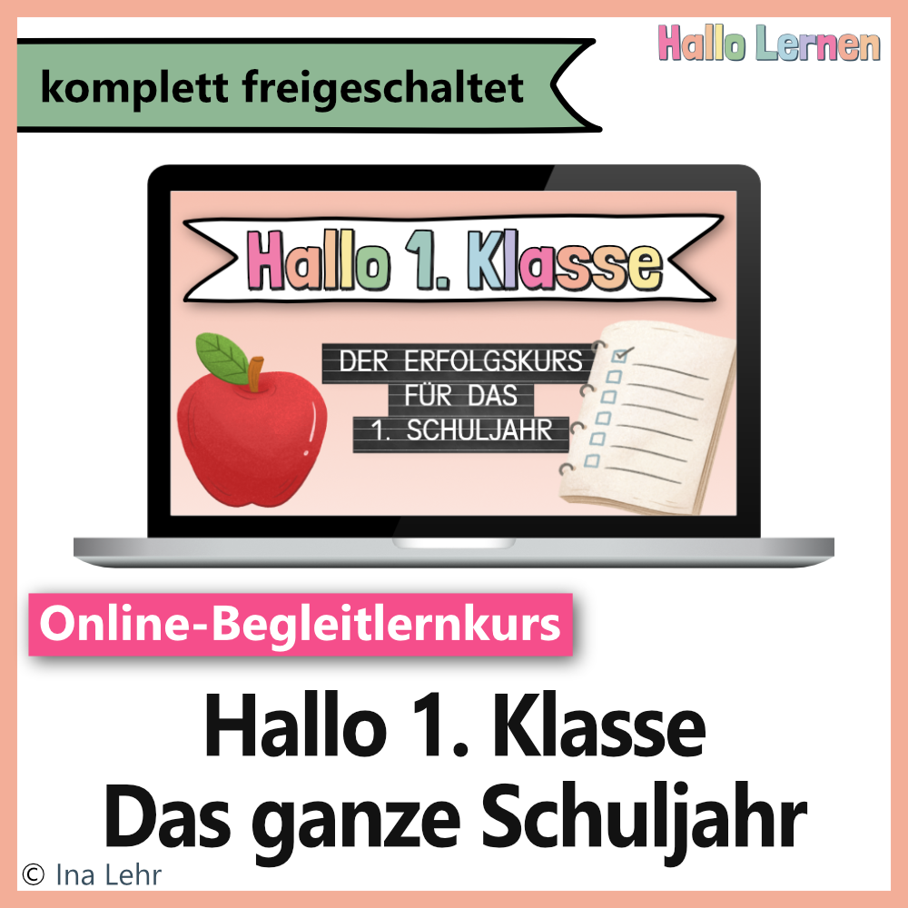 Hallo 1. Klasse Erfolgskurs von Hallo Lernen | 12 Monate Komplettzugang
