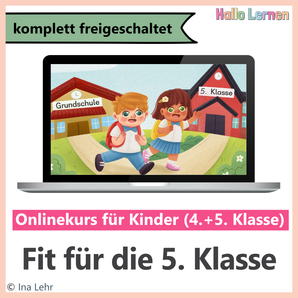 Fit für die 5. Klasse von Hallo Lernen | 12 Monate Komplettzugang